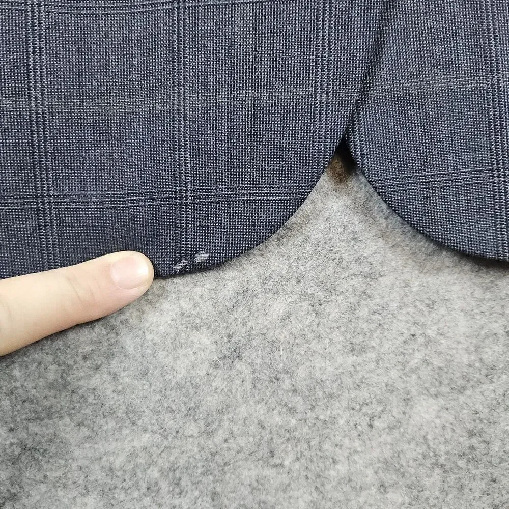 Stafford Executive 2-Pc Suit Blazer 44L Pants 37x31.5‎ Gray Windowpane SNAGS